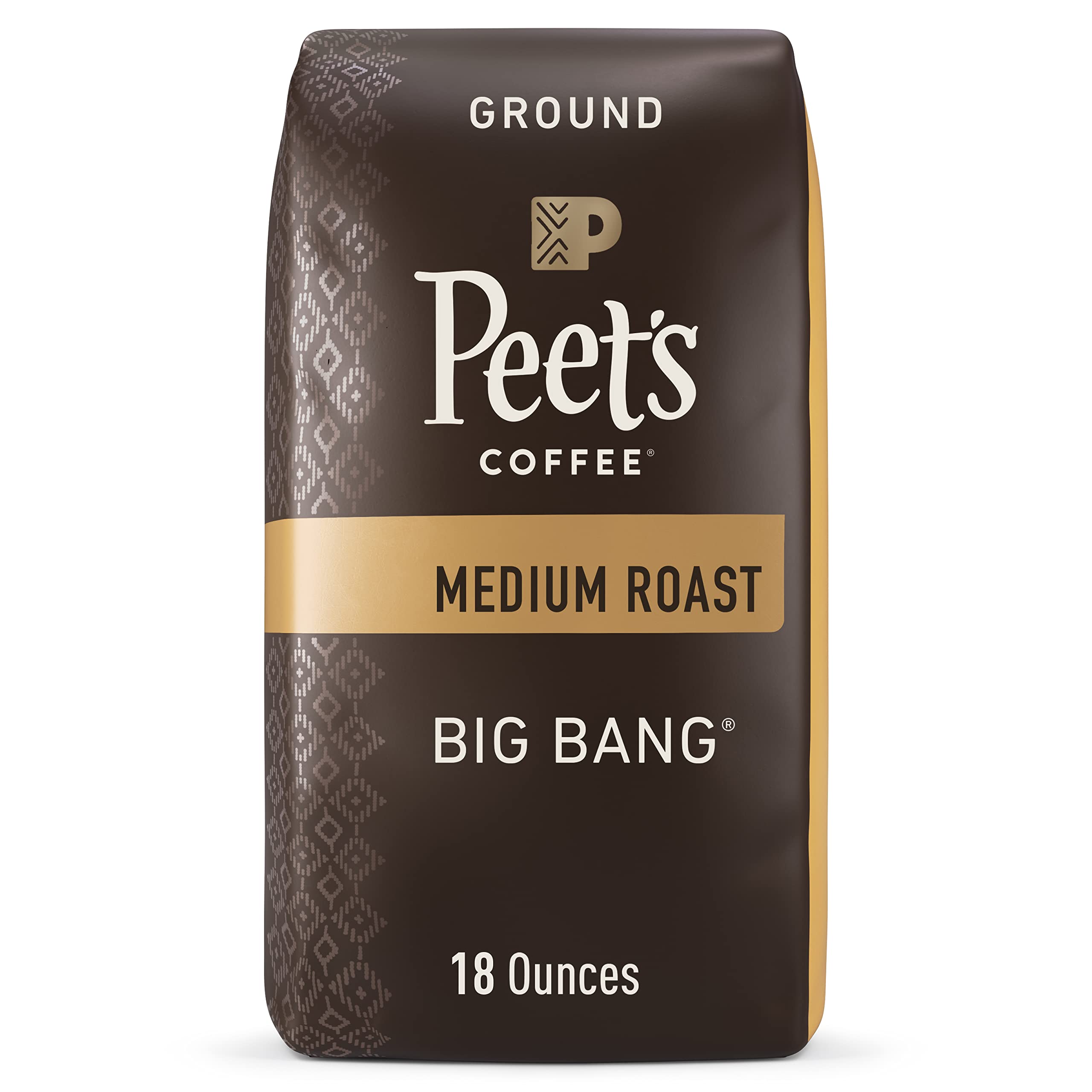 Peet's Coffee Big Bang Medium Roast Ground Coffee | 18 Ounce Bag
